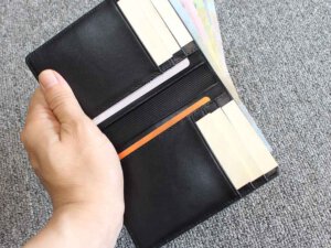 Bóp Ví nam đứng da bò trơn cao cấp 004