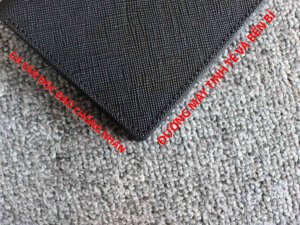 Bóp Ví nam đứng 1 ngăn dài da vân Saffiano 002