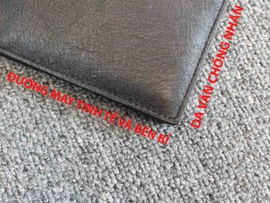 Bóp Ví nam ngang da bò vân chống nhăn 006