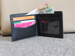 Bóp Ví nam ngang da bò vân chống nhăn 0032