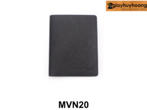 Bóp Ví nam đứng 1 ngăn dài da vân Saffiano MVN20 001