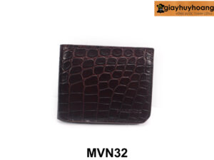 Bóp Ví nam ngang da dập vân cá sấu MVN32 001