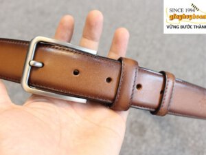Dây nịt thắt lưng nam đầu khóa kim giayhuyhoangvn mẫu 1 002