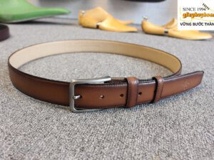 Dây nịt thắt lưng nam đầu khóa kim giayhuyhoangvn mẫu 1 006