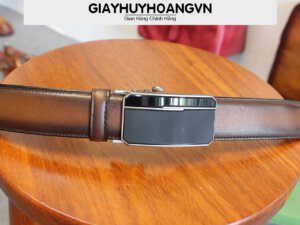 Dây nịt thắt lưng nam khóa tăng giayhuyhoangvn mẫu 1 004