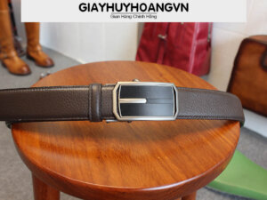 Dây nịt thắt lưng nam khóa tăng giayhuyhoangvn mẫu 1 003