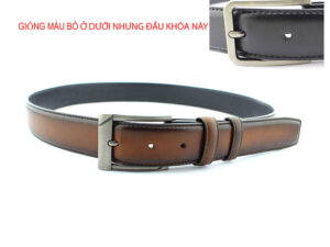 Dây nịt thắt lưng nam đầu khóa kim giayhuyhoangvn mẫu 10 002