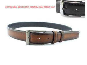 Dây nịt thắt lưng nam đầu khóa kim giayhuyhoangvn mẫu 9 003