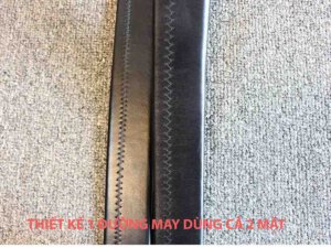 Dây nịt thắt lưng nam khóa xoay 360 độ 1 đường chỉ may ziczac 004