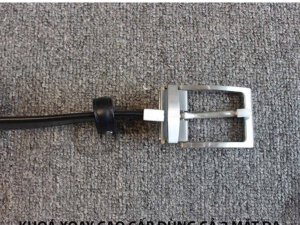 Dây nịt thắt lưng nam khóa xoay 360 độ 1 đường chỉ may ziczac 003