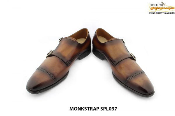 [Outlet size 40] Giày da nam đánh màu Patina Monkstrap SPL037 004