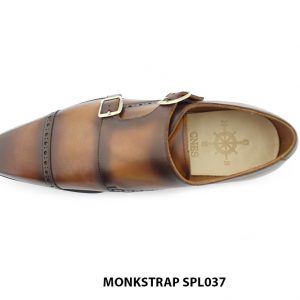 [Outlet size 40] Giày da nam đánh màu Patina Monkstrap SPL037 002