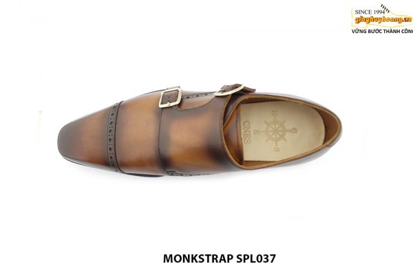 [Outlet size 40] Giày da nam đánh màu Patina Monkstrap SPL037 002
