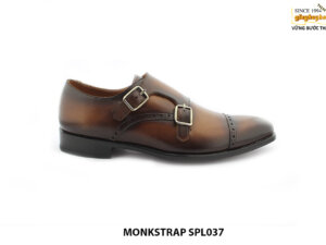 [Outlet size 40] Giày da nam đánh màu Patina Monkstrap SPL037 001