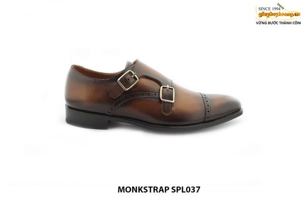 [Outlet size 40] Giày da nam đánh màu Patina Monkstrap SPL037 001