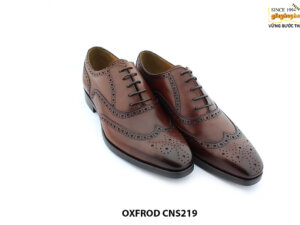 [Outlet size 39] Giày da bò nam mẫu đẹp Wingtips Oxford CNS219 003