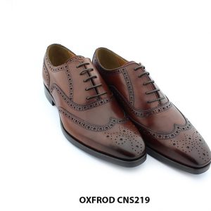 [Outlet size 39] Giày da bò nam mẫu đẹp Wingtips Oxford CNS219 003
