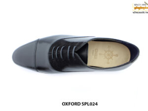 [Outlet size 42] Giày da nam phối da lộn đen oxford SPL024 002