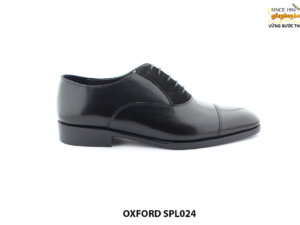 [Outlet size 42] Giày da nam phối da lộn đen oxford SPL024 001