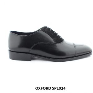 [Outlet size 42] Giày da nam phối da lộn đen oxford SPL024 001