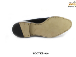 [Outlet size 41] Giày da nam da lộn màu đen Chelsea Boot KT1068 005