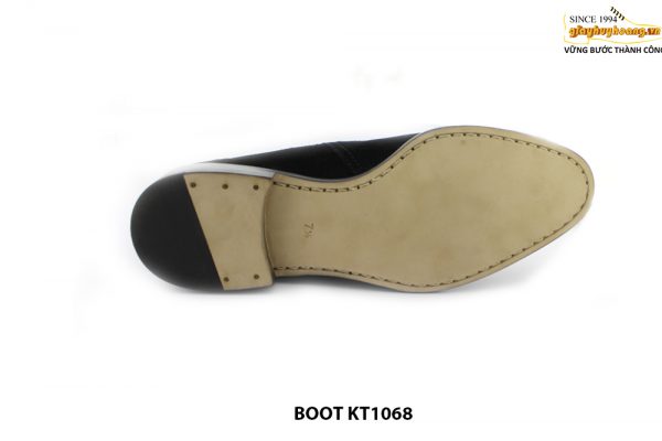 [Outlet size 41] Giày da nam da lộn màu đen Chelsea Boot KT1068 005