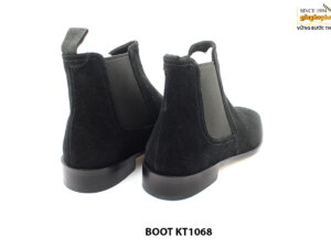 [Outlet size 41] Giày da nam da lộn màu đen Chelsea Boot KT1068 004