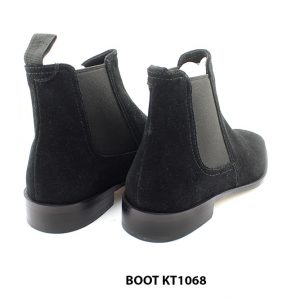 [Outlet size 41] Giày da nam da lộn màu đen Chelsea Boot KT1068 004