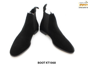 [Outlet size 41] Giày da nam da lộn màu đen Chelsea Boot KT1068 003