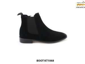 [Outlet size 41] Giày da nam da lộn màu đen Chelsea Boot KT1068 001