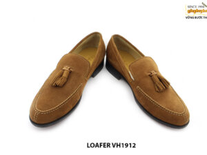 [Outlet size 40] Giày lười nam da lộn vàng bò loafer VH1912 004