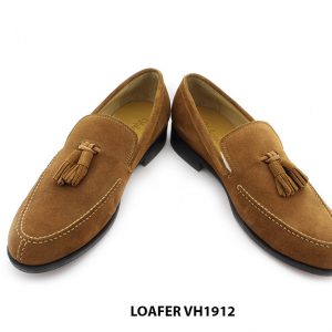[Outlet size 40] Giày lười nam da lộn vàng bò loafer VH1912 004