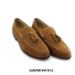 [Outlet size 40] Giày lười nam da lộn vàng bò loafer VH1912 003