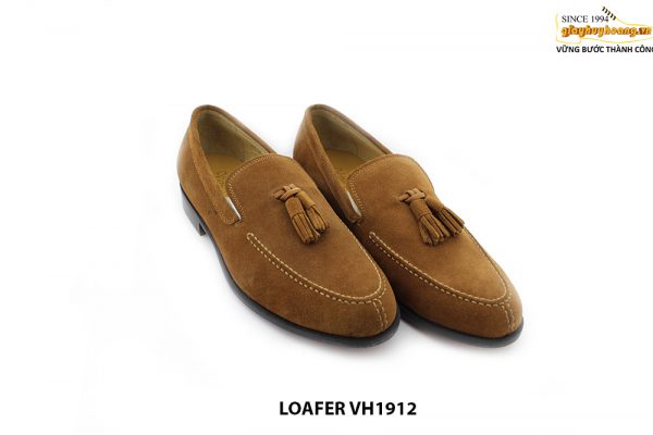 [Outlet size 40] Giày lười nam da lộn vàng bò loafer VH1912 003