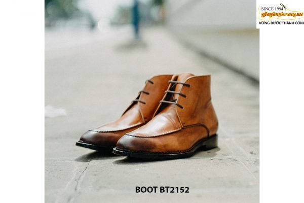 Giày da nam cổ lửng thời trang Chukka Boot BT2152 001