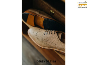 Giày tây nam vân màu xám đôc đáo Derby DB2168 004