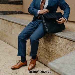 Giày da nam đơn giản phối với suit Derby DB2170 003
