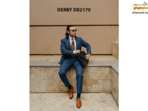Giày da nam đơn giản phối với suit Derby DB2170 002