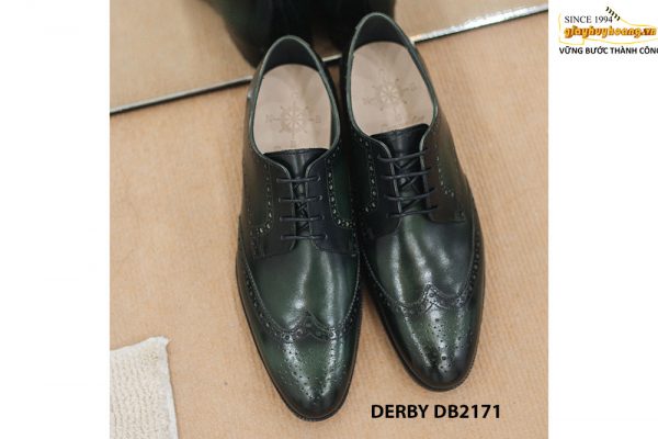 Giày da nam phong cách Wingtips cao cấp Derby DB2171 003