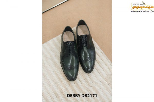 Giày da nam phong cách Wingtips cao cấp Derby DB2171 001