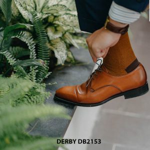 Giày nam da bò con nhập khẩu Ý italy Derby DB2153003