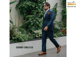 Giày nam da bò con nhập khẩu Ý italy Derby DB2153002