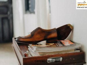 Giày da nam thủ công đế khâu dấu chỉ Derby DB2154 003