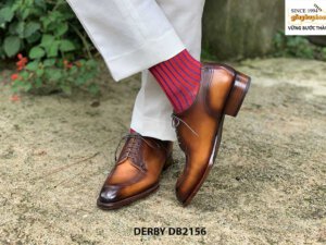 Giày da nam sang trọng kết hợp quần âu Derby DB2156 004