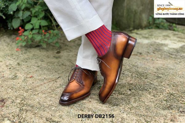 Giày da nam sang trọng kết hợp quần âu Derby DB2156 004