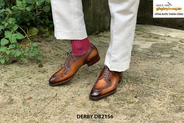 Giày da nam sang trọng kết hợp quần âu Derby DB2156 001