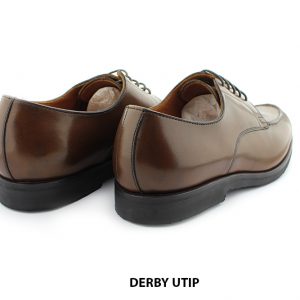 [Outlet size 41] Giày da nam đế cao su tự nhiên Derby UTIP 005