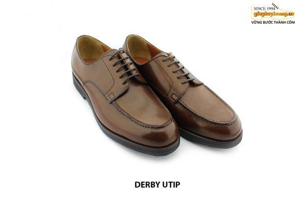 [Outlet size 41] Giày da nam đế cao su tự nhiên Derby UTIP 003
