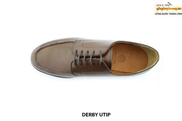 [Outlet size 41] Giày da nam đế cao su tự nhiên Derby UTIP 002
