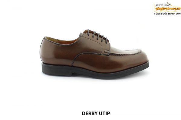 [Outlet size 41] Giày da nam đế cao su tự nhiên Derby UTIP 001